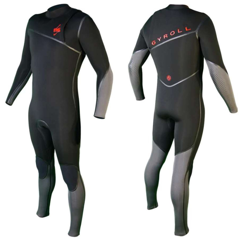 Combinaison GYROLL SHIELD 4/3 ZIPPERLESS Black / Grey