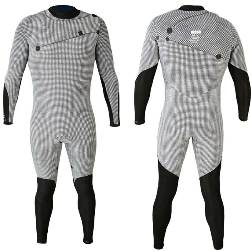 Combinaison GYROLL SHIELD 4/3 ZIPPERLESS Black / Grey