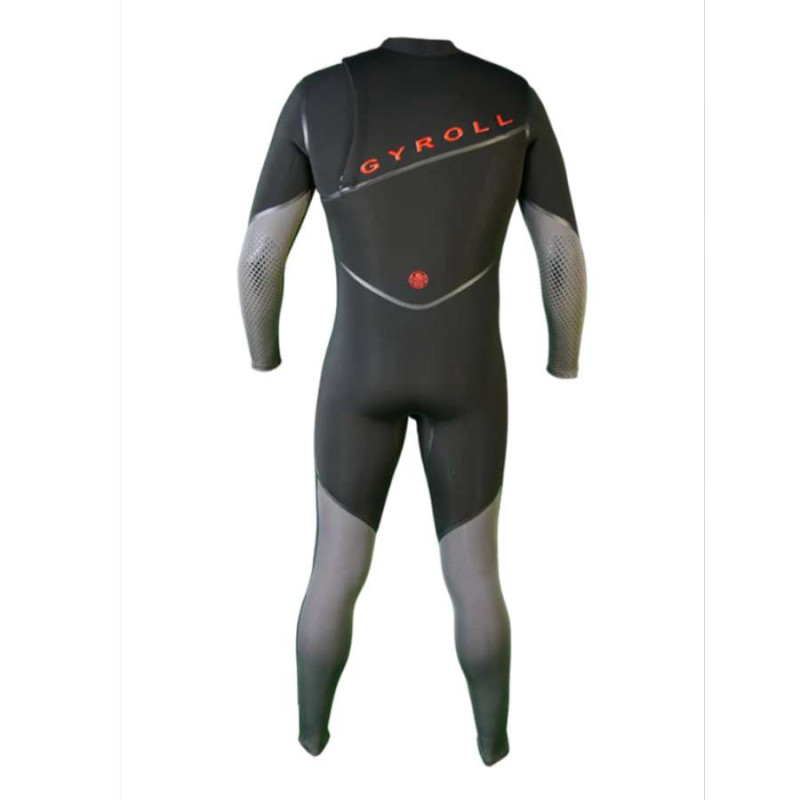 Combinaison GYROLL SHIELD 4/3 ZIPPERLESS Black / Grey