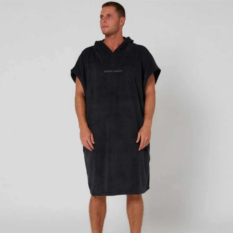 PONCHO Ocean & Earth Surf essential hooded