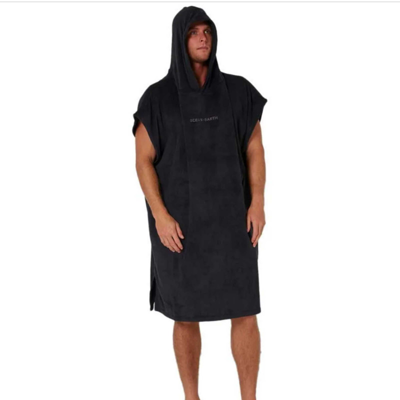 PONCHO Ocean & Earth Surf essential hooded